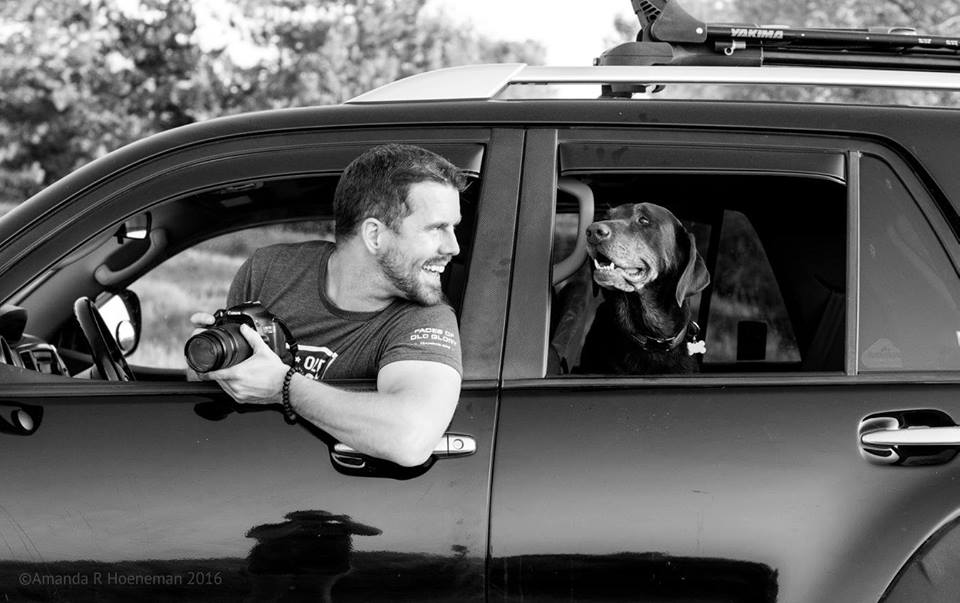 "It's truly great to have someone else run the camera and catch a few moments of what it looks like when you and the pooch are out....catching moments/Amanda Hoeneman/Facebook